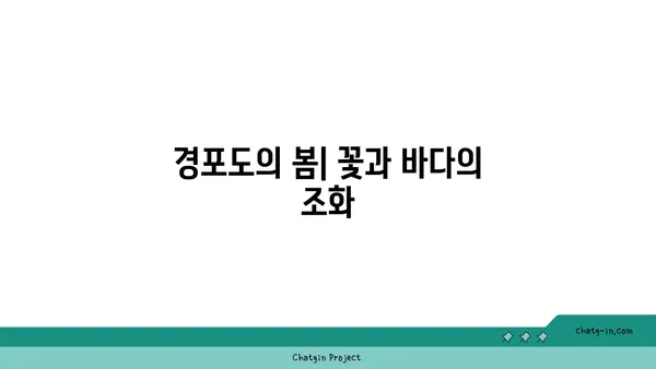 경포도 방문에 최적의 계절: 섬의 매력을 최대한 활용하다