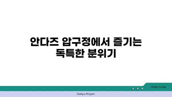 안다즈 압구정 맛집 부베트: 실내 데이트를 위한 서울 핫플레이스