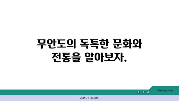 한국의 숨겨진 보석: 아름다운 무안도 섬