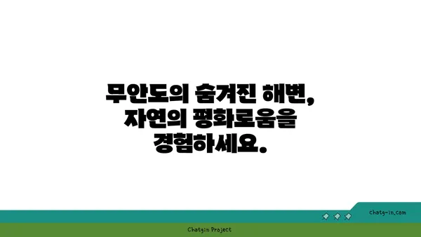 한국의 숨겨진 보석: 아름다운 무안도 섬