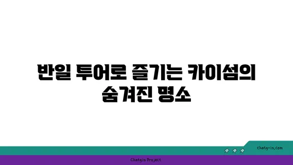 푸켓 카이섬: 절경의 바다가 펼쳐지는 반일 투어