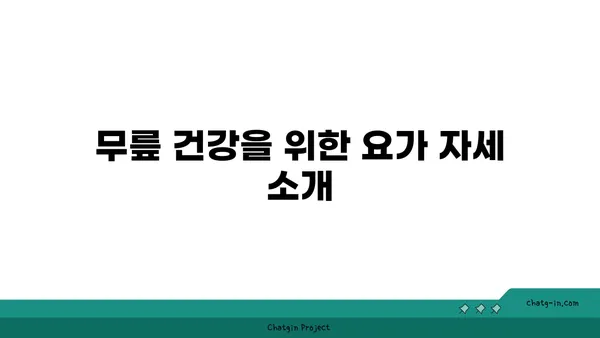 무릎 통증 예방을 위한 요가 명상법 추천