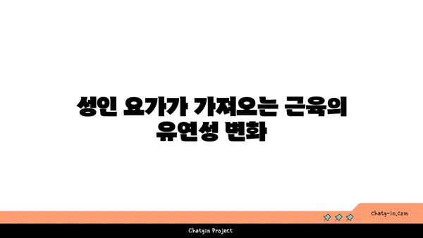 연령별 요가로 얻는 신체 유연성 효과