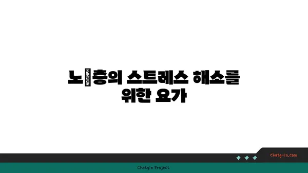 노년층의 일상 운동으로 적합한 요가