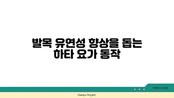 발목 관절 보호를 위한 하타 요가 루틴