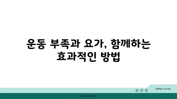 20대 운동 부족 해소를 위한 요가 추천