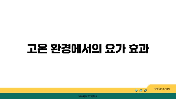 핫 요가란 무엇인가? 고온에서의 요가 수련