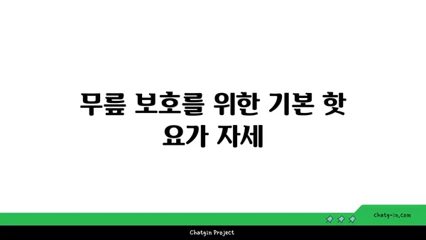 무릎 부상을 방지하는 핫 요가 자세 추천