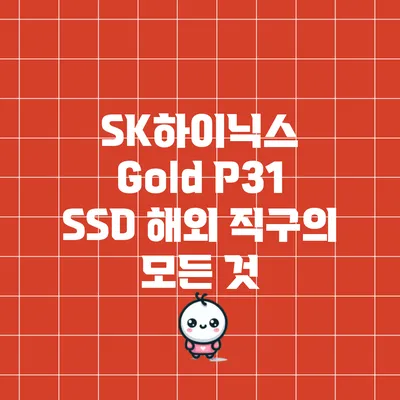 SK하이닉스 Gold P31 SSD 해외 직구의 모든 것