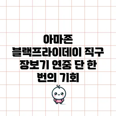 아마존 블랙프라이데이 직구 장보기: 연중 단 한 번의 기회