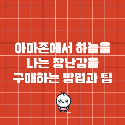 아마존에서 하늘을 나는 장난감을 구매하는 방법과 팁