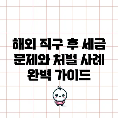 해외 직구 후 세금 문제와 처벌 사례 완벽 가이드