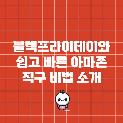 블랙프라이데이와 쉽고 빠른 아마존 직구 비법 소개