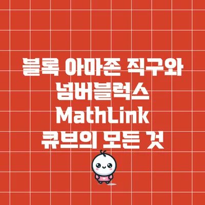 블록 아마존 직구와 넘버블럭스 MathLink 큐브의 모든 것