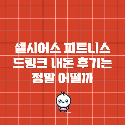 셀시어스 피트니스 드링크 내돈 후기는 정말 어떨까?