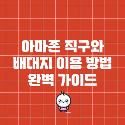 아마존 직구와 배대지 이용 방법 완벽 가이드