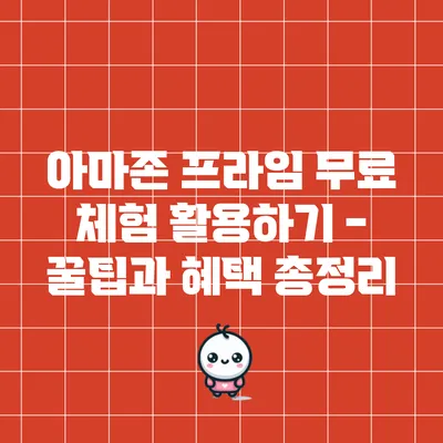 아마존 프라임 무료 체험 활용하기 - 꿀팁과 혜택 총정리