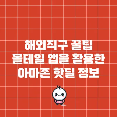 해외직구 꿀팁: 몰테일 앱을 활용한 아마존 핫딜 정보