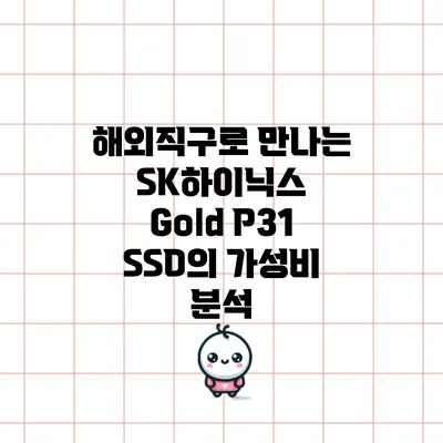 해외직구로 만나는 SK하이닉스 Gold P31 SSD의 가성비 분석