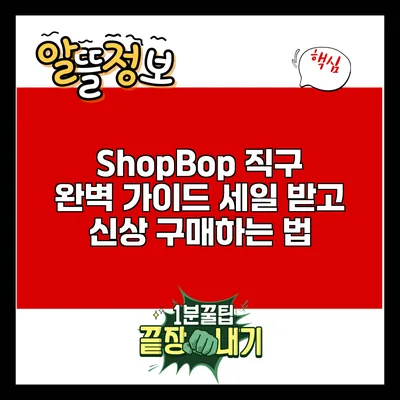 ShopBop 직구 완벽 가이드: 세일 받고 신상 구매하는 법