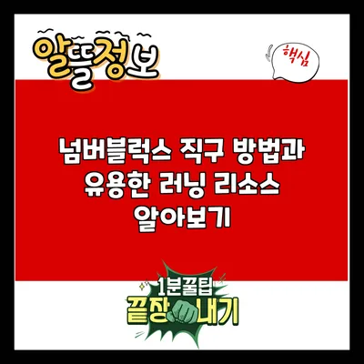 넘버블럭스 직구 방법과 유용한 러닝 리소스 알아보기