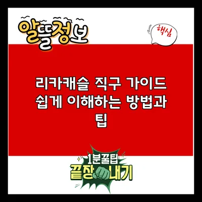 리카캐슬 직구 가이드: 쉽게 이해하는 방법과 팁