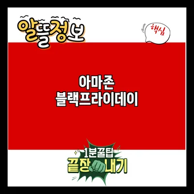 아마존 블랙프라이데이