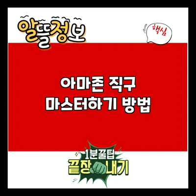 아마존 직구 마스터하기: 방법