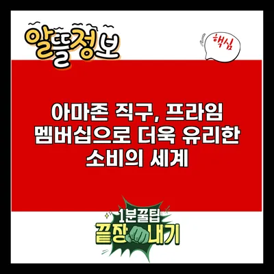 아마존 직구, 프라임 멤버십으로 더욱 유리한 소비의 세계