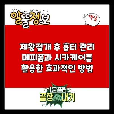 제왕절개 후 흉터 관리: 메피폼과 시카케어를 활용한 효과적인 방법