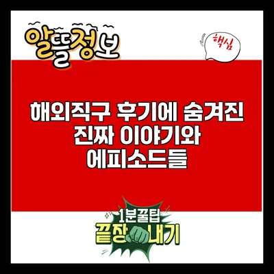 해외직구 후기에 숨겨진 진짜 이야기와 에피소드들