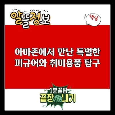 아마존에서 만난 특별한 피규어와 취미용품 탐구